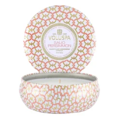 Maison Blanc 3-wick Tin doftljus 40 timmar, Saijo Persimmon