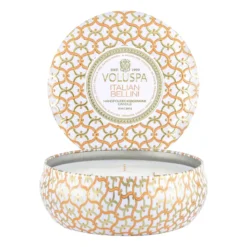 Maison Blanc 3-wick Tin doftljus 40 timmar, Italian Bellini