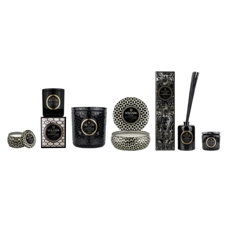 Maison Noir Mini Tin doftljus 25 timmar, Crisp Champagne