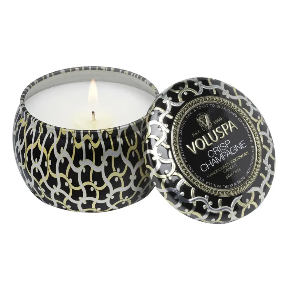 Maison Noir Mini Tin doftljus 25 timmar, Crisp Champagne