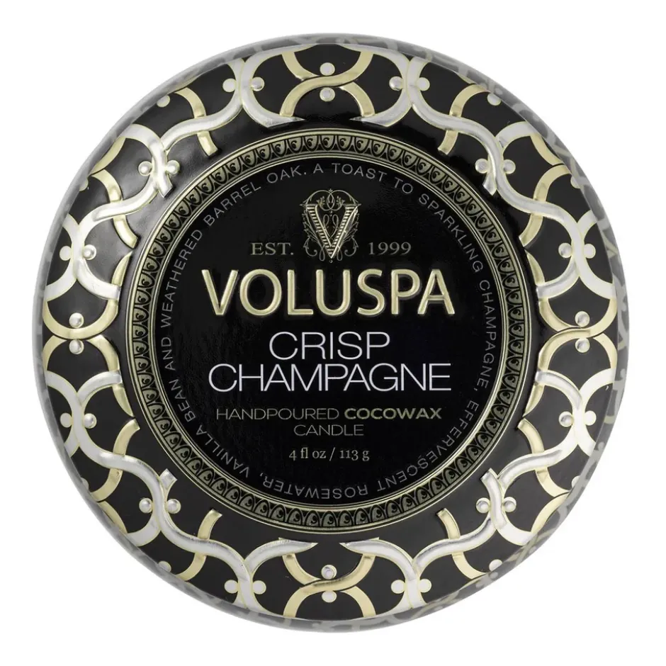 Maison Noir Mini Tin doftljus 25 timmar, Crisp Champagne