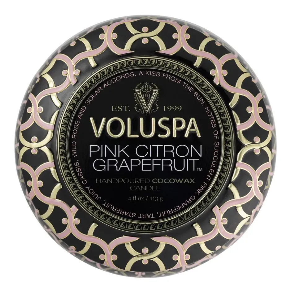Maison Noir Mini Tin doftljus 25 timmar, Pink Citron Grapefruit