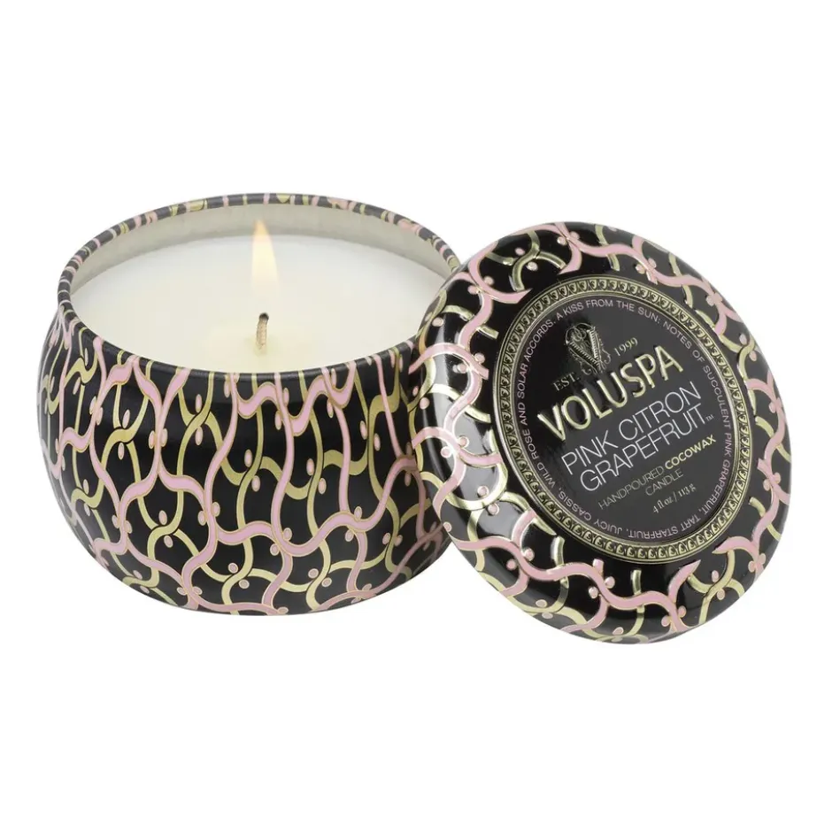 Maison Noir Mini Tin doftljus 25 timmar, Pink Citron Grapefruit