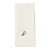 Mai tygservett 45x45 cm, Black-off white