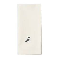 Mai tygservett 45x45 cm, Black-off white