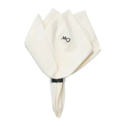 Mai tygservett 45x45 cm, Black-off white