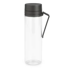 Make & Take vattenflaska med sil 0,5 L, Mörkgrå