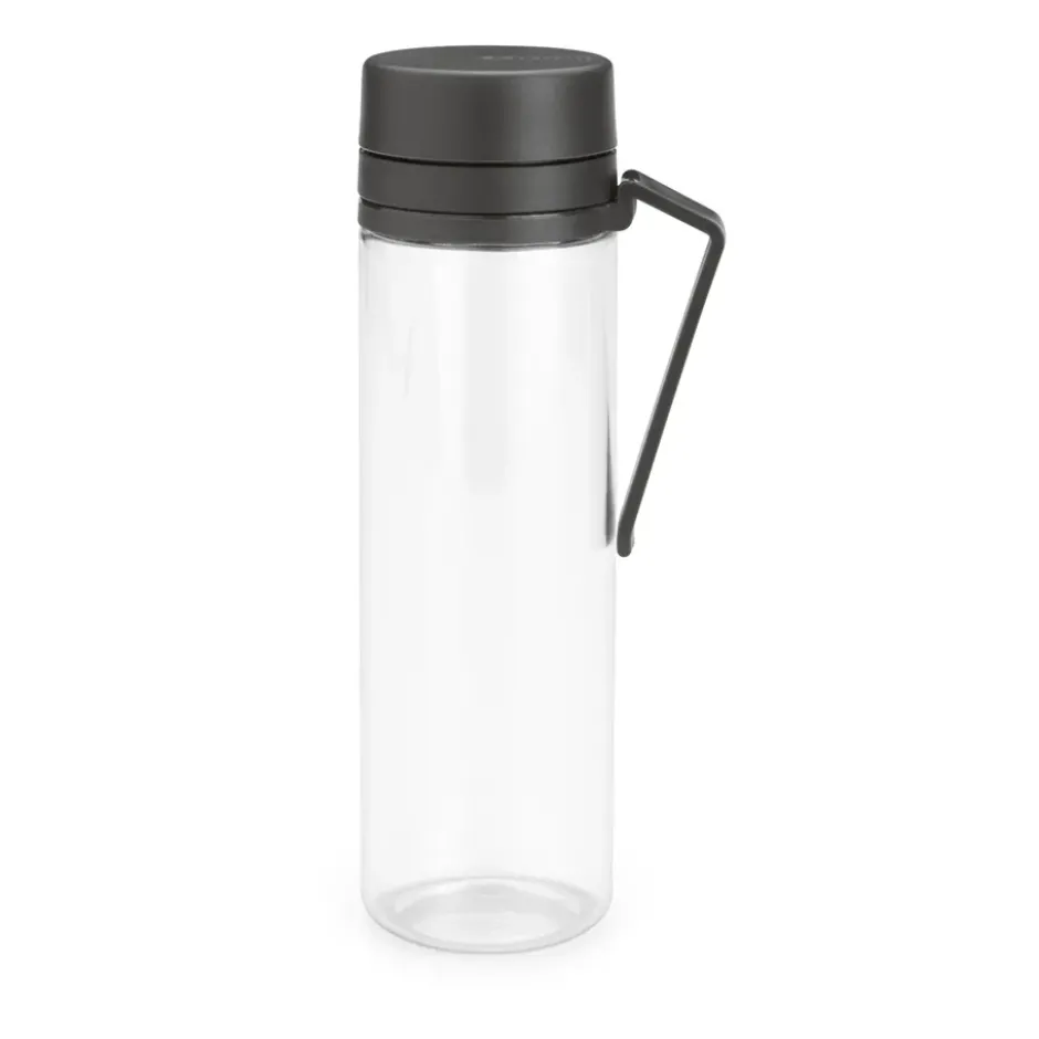 Make & Take vattenflaska med sil 0,5 L, Mörkgrå