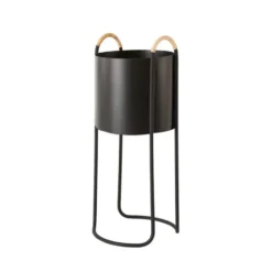 Maki blomsterlåda hög 55 cm, Svart