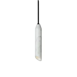 Marble Art pendel Ø5x55 cm marmor, Vit