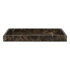 Marble dekorationsbricka 16x31 cm, Brun