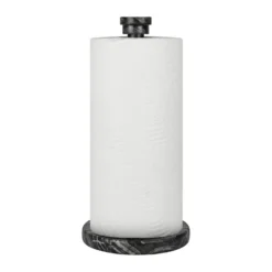 Marble hushållspappershållare, Black-grey
