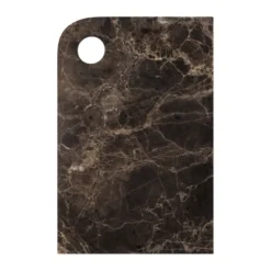 Marble serveringsbricka medium 20x30 cm, Brown