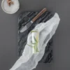 Marble serveringsbricka medium 20x30 cm, Black-grey