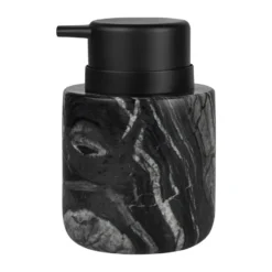 Marble tvålpump 12,5 cm, Svart-grå