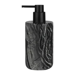 Marble tvålpump 17,5 cm, Svart-grå