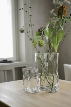 Meadow vas H30 cm, Clear