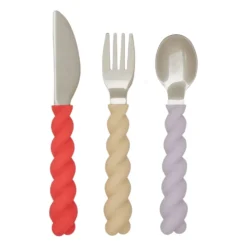 Mellow barnbestickset 3 delar, Lavender-Vanilla-CherryRed