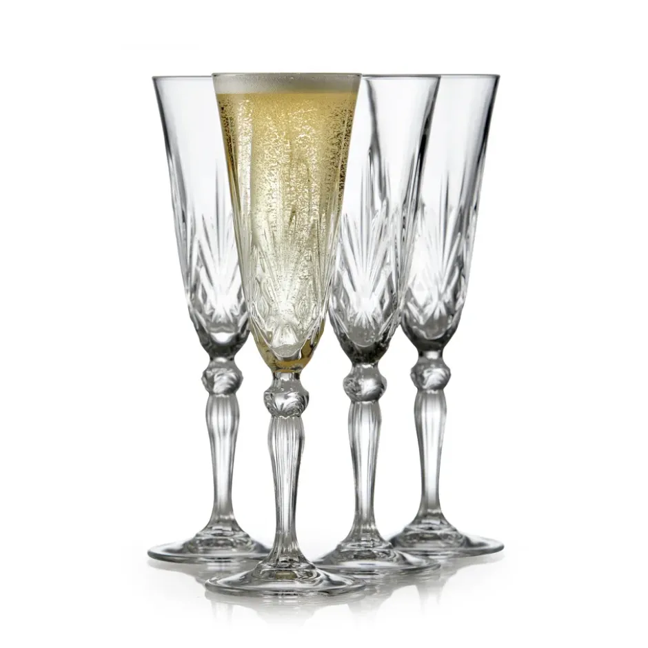 Melodia champagneglas 16 cl 4-pack, Kristall