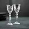 Melodia snapsglas på fot 5 cl 4-pack, Clear