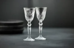 Melodia snapsglas på fot 5 cl 4-pack, Clear