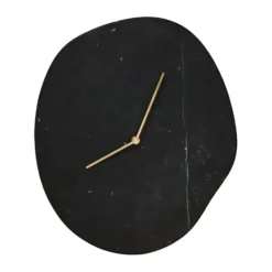 Melt väggklocka 28x33 cm, Black marble