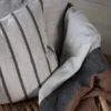 Melvin kuddfodral 50x50 cm, Taupe stripe