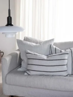 Melvin kuddfodral 40x60 cm, Taupe stripe
