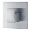 Menoto självhäftande krok 6x6 cm, Matt rostfritt stål