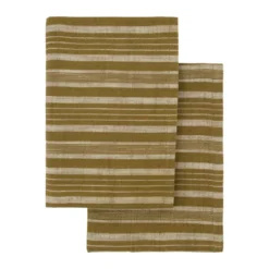 Meraki kökshandduk 50x70 cm 2-pack, Mörk oliv