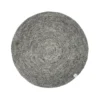 Merino Matta rund, granit, 200 cm