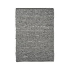 Merino ullmatta, granit, 300x400 cm