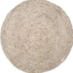 Merino ullmatta rund Ø160 cm, Beige