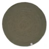Merino ullmatta rund Ø200 cm, Dark green