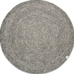 Merino ullmatta rund Ø160 cm, Grå