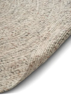 Merino ullmatta rund Ø240 cm, Natural beige
