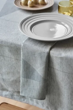 Metric tygservett 47x47 cm 4-pack, Blå-vit