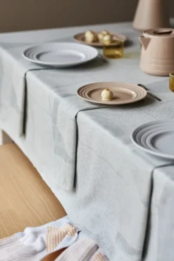 Metric tygservett 47x47 cm 4-pack, Blå-vit