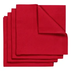 Metric tygservett 47x47 cm 4-pack, Röd