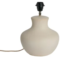 Mia lampfot 31 cm, White-ivory