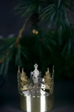 Mini ljuslykta Ø4.5 cm, Julgran