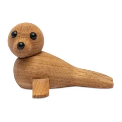 Mini Säl dekoration 9 cm, Ek