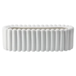 Mist kruka oval, White