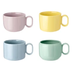 MIX'N'MATCH mugg 29 cl 4-pack, Blå-gul-rosa-grön