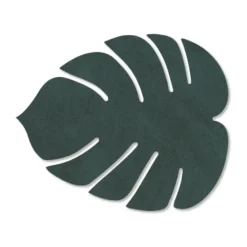 Monstera Leaf Nupo glasunderlägg, Mörkgrön