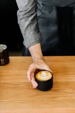 Monty Milk Arts cappuccinomugg 19,2 cl, Matte black