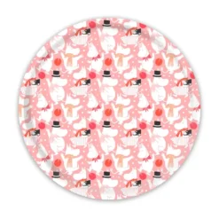 Moomin celebration bricka Ø31 cm, Vit-rosa