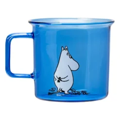 Moomin glasmugg 35 cl, Blå