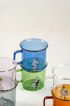 Moomin glasmugg 35 cl, Blå