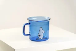 Moomin glasmugg 35 cl, Blå